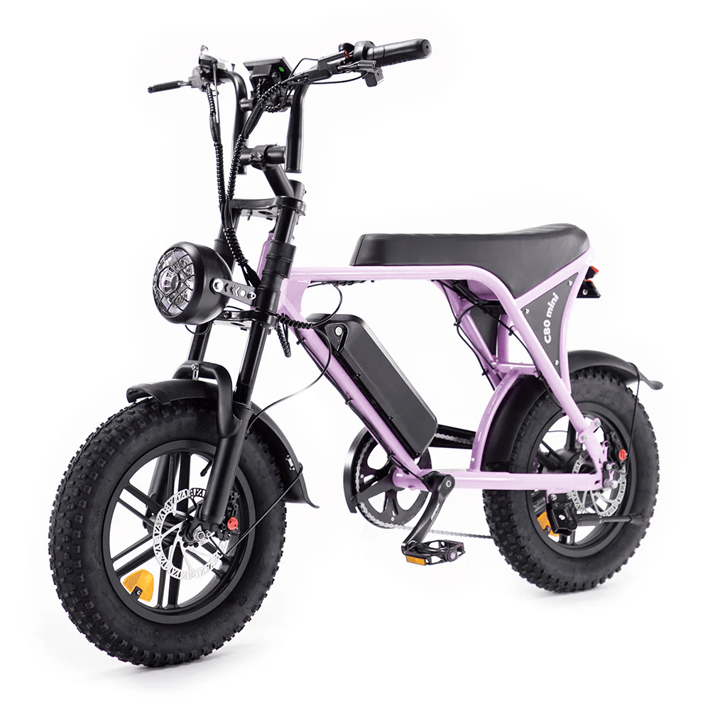 OUXI C80 Mini Fatbike - Roze - Hydraulische Remmen