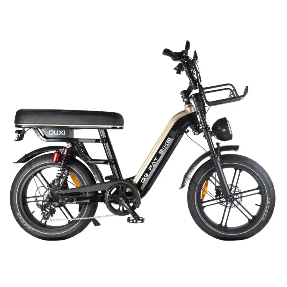 OUXI Q9 Zwarte Fatbike met Lage Instap en Robuust Frame
