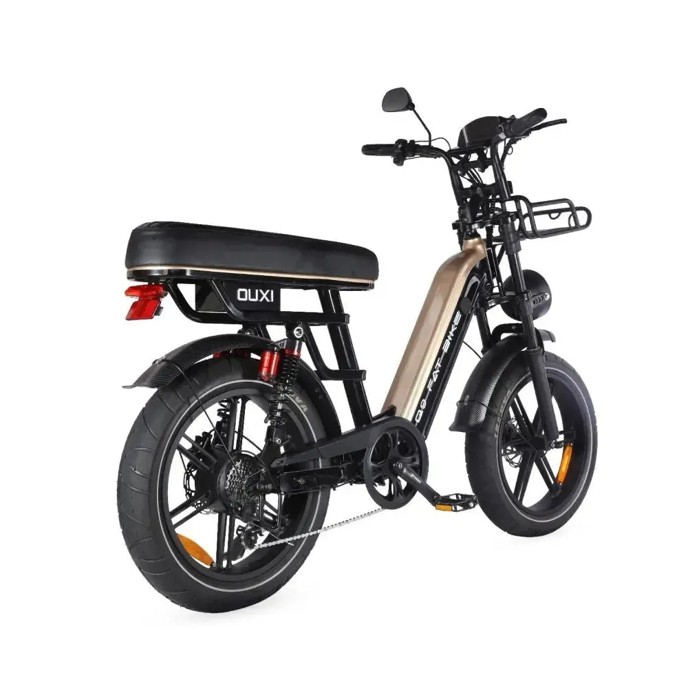 OUXI Q9 Zwarte Fatbike met Lage Instap en Robuust Frame