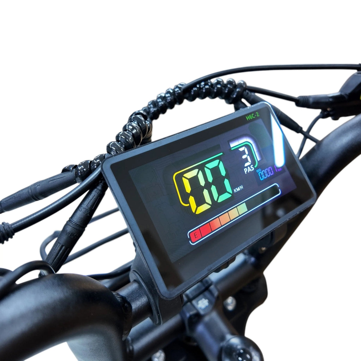 QmWheel D50 Elektrische Fatbike Grijs 250W Motor Dubbele Vering