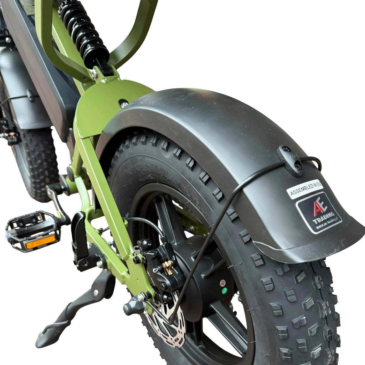 QmWheel V20 Mini Elektrische Fatbike Groen Compact Krachtig
