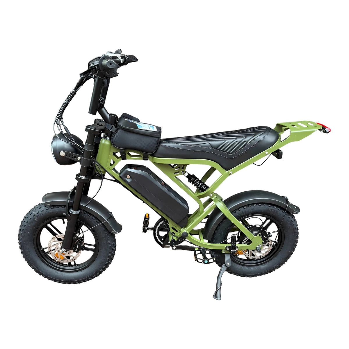 QmWheel V20 Mini Elektrische Fatbike Groen Compact Krachtig