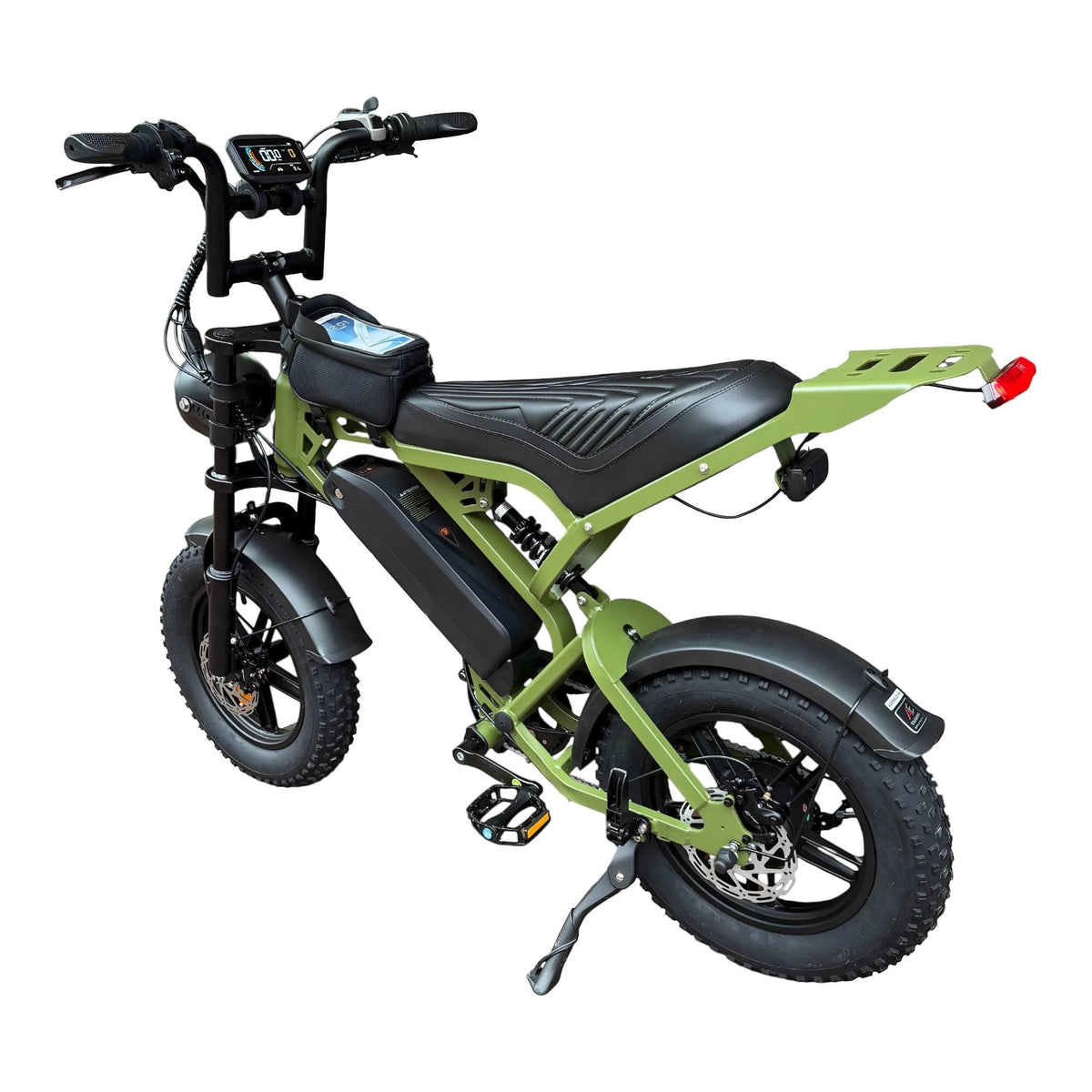 QmWheel V20 Mini Elektrische Fatbike Groen Compact Krachtig