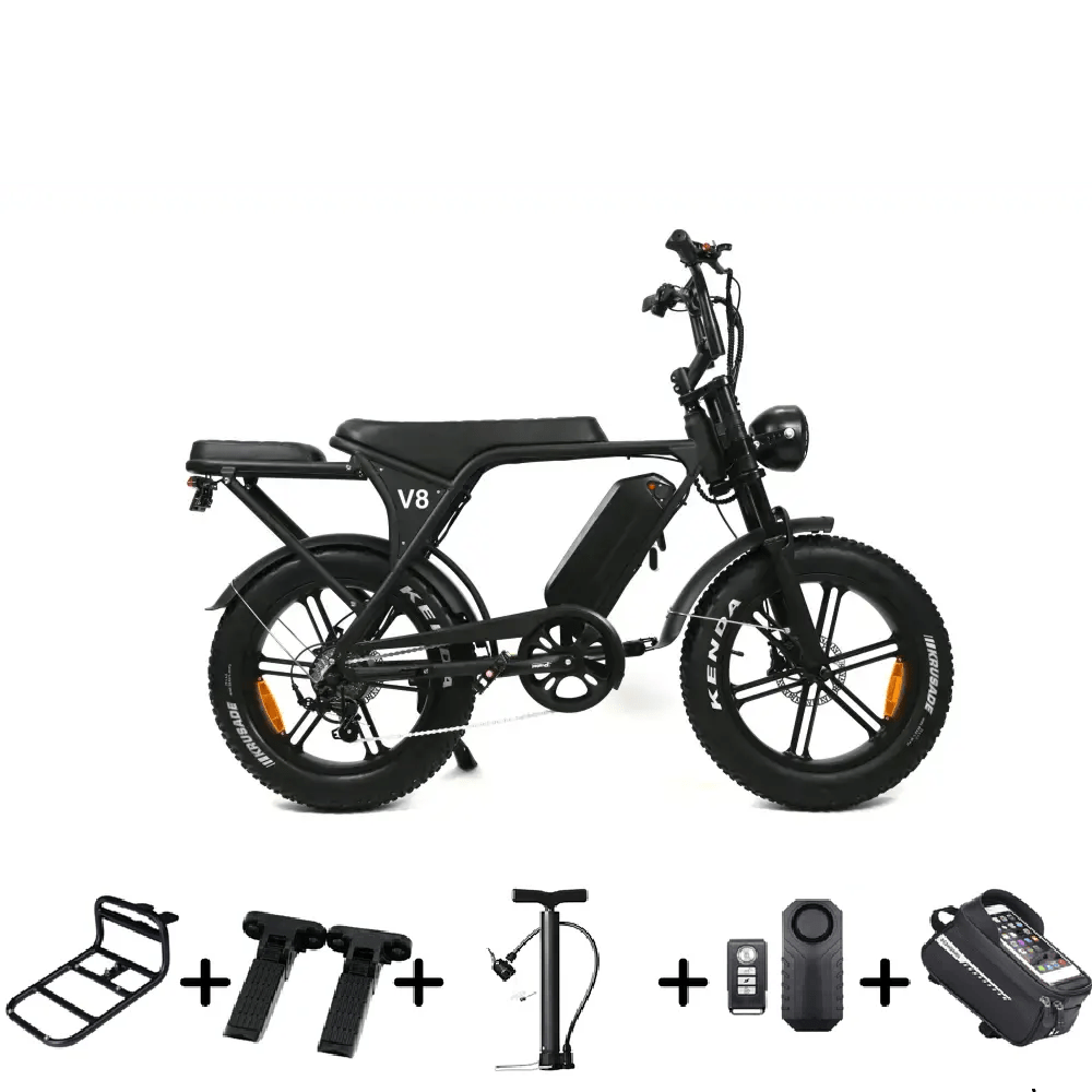 OUXI V8.5 Special Edition Fatbike met Hydraulische Remmen in Zwart