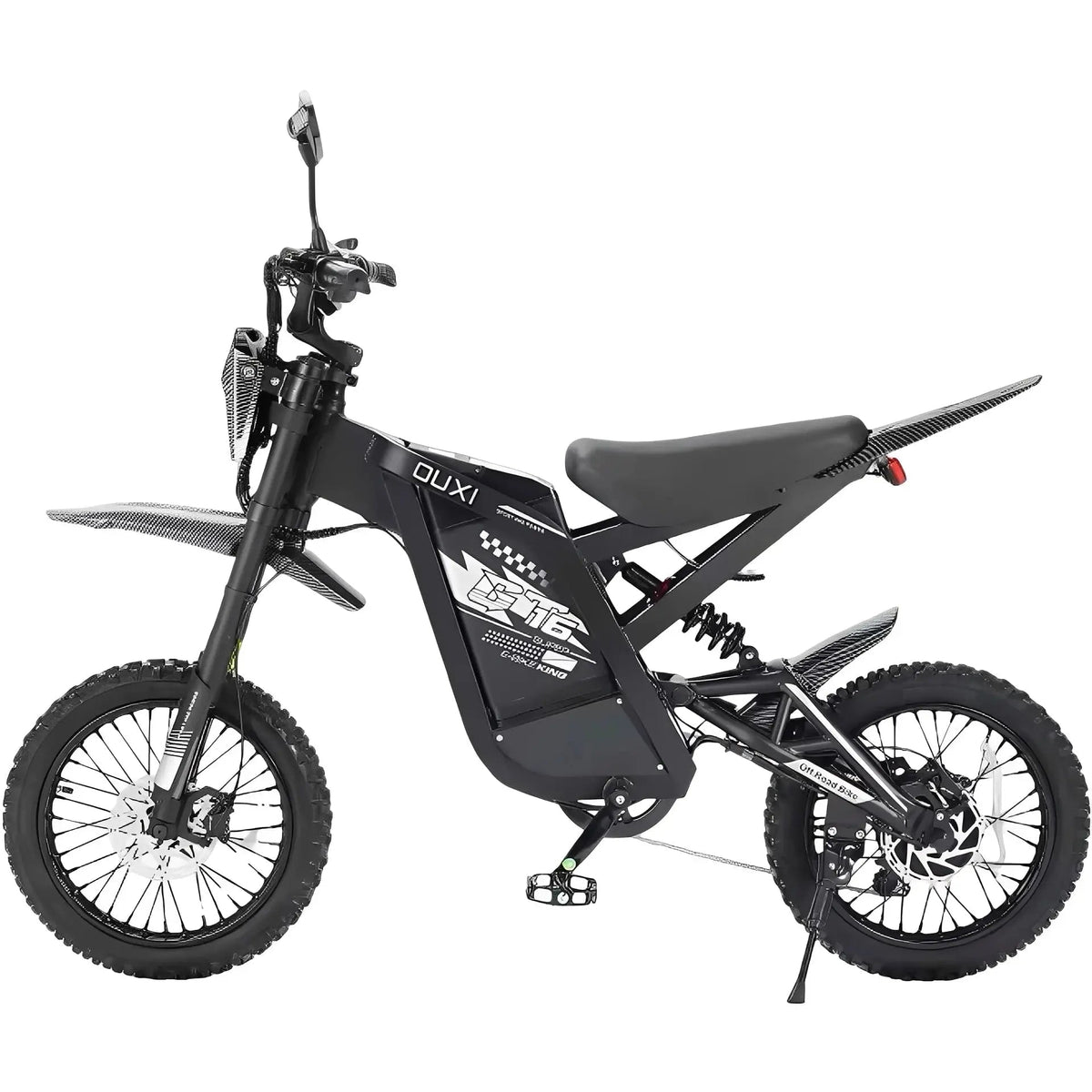 Ouxi GT16 Mini Fatbike - Zwart - Skinnybike