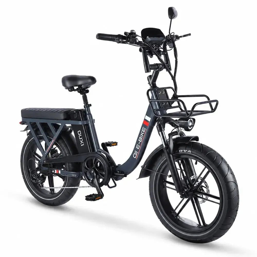 OUXI Q11 Elektrisch Vouwfiets Fatbike 20‑inch 250W Donkergrijs