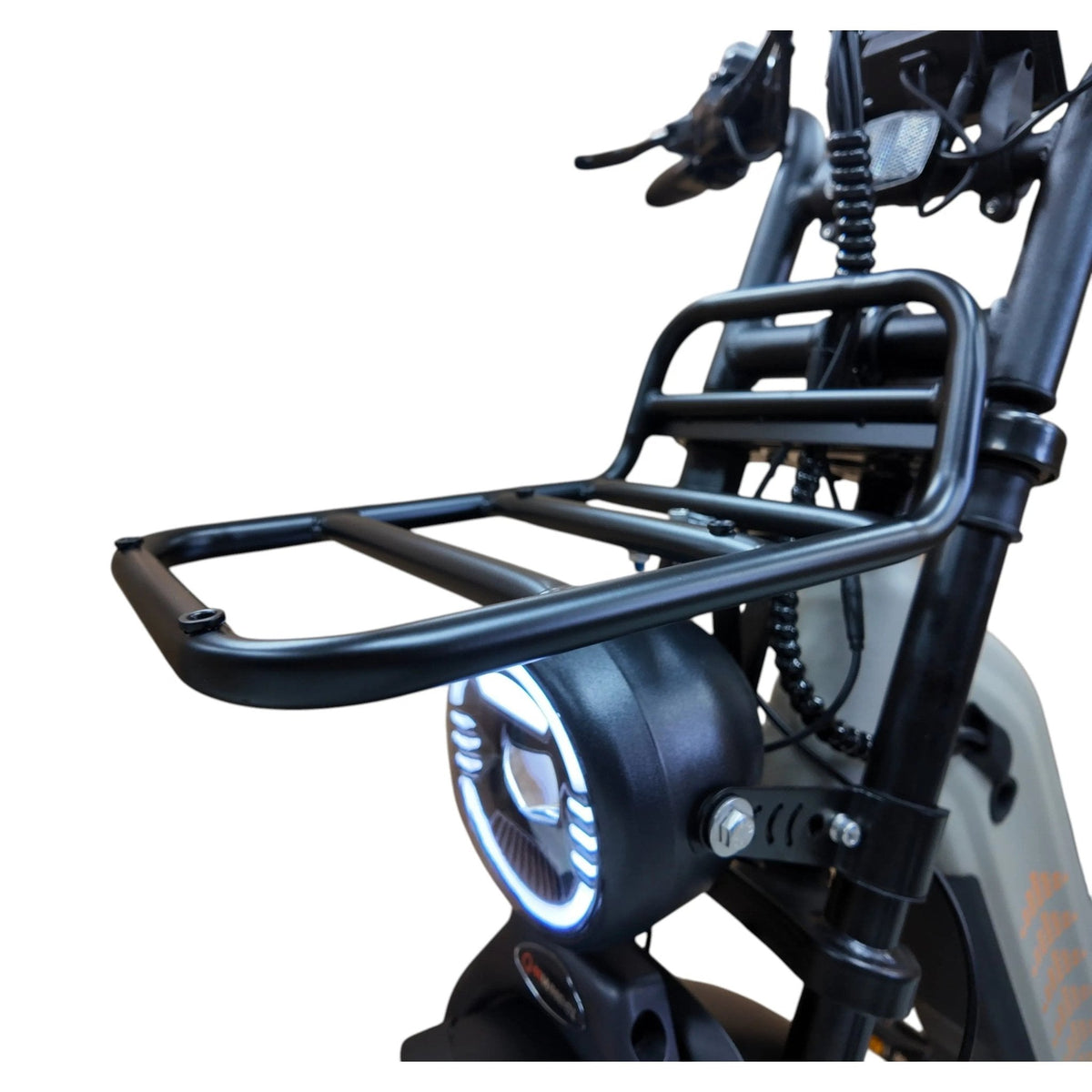 QmWheel D50 Elektrische Fatbike Grijs 250W Motor Dubbele Vering