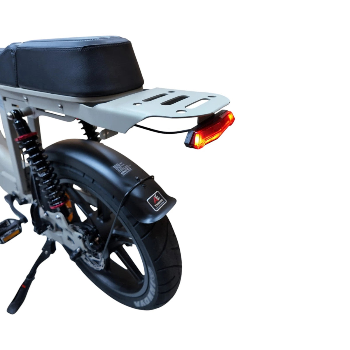 QmWheel D50 Elektrische Fatbike Grijs 250W Motor Dubbele Vering