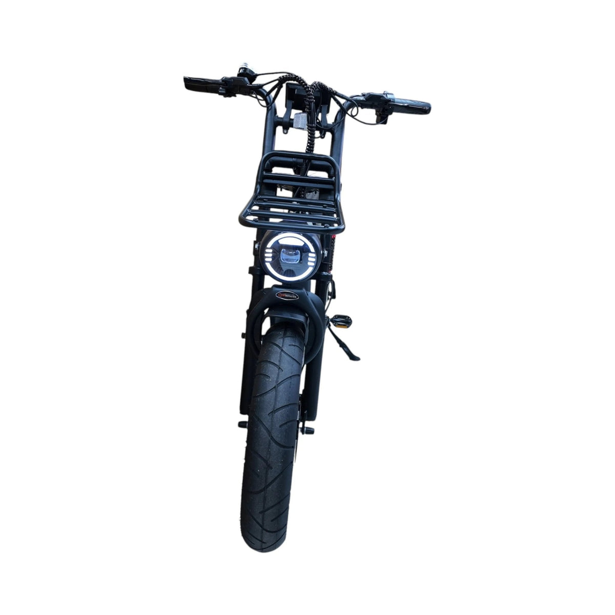 QmWheel D50 Elektrische Fatbike Grijs 250W Motor Dubbele Vering