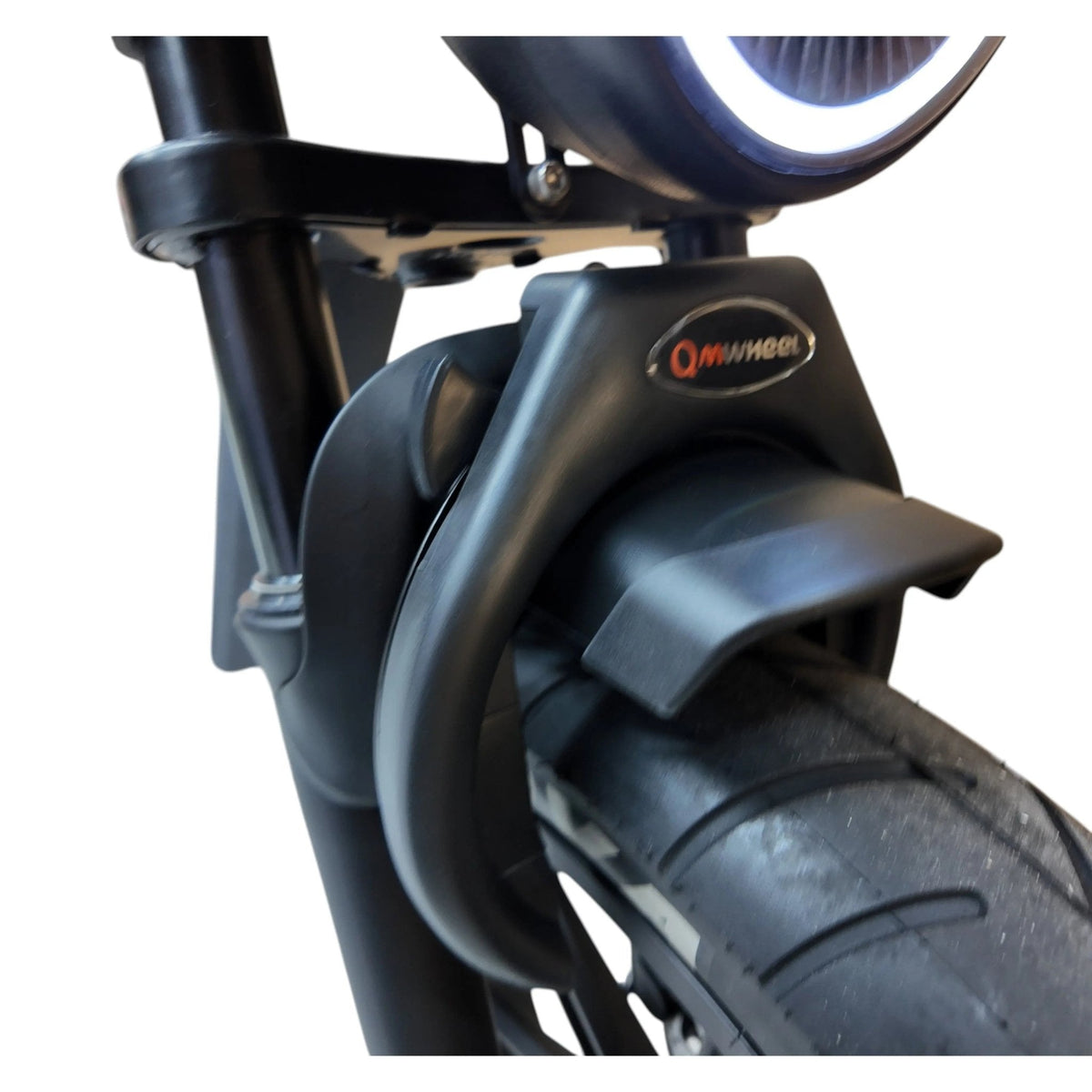 QmWheel D50 Elektrische Fatbike Grijs 250W Motor Dubbele Vering