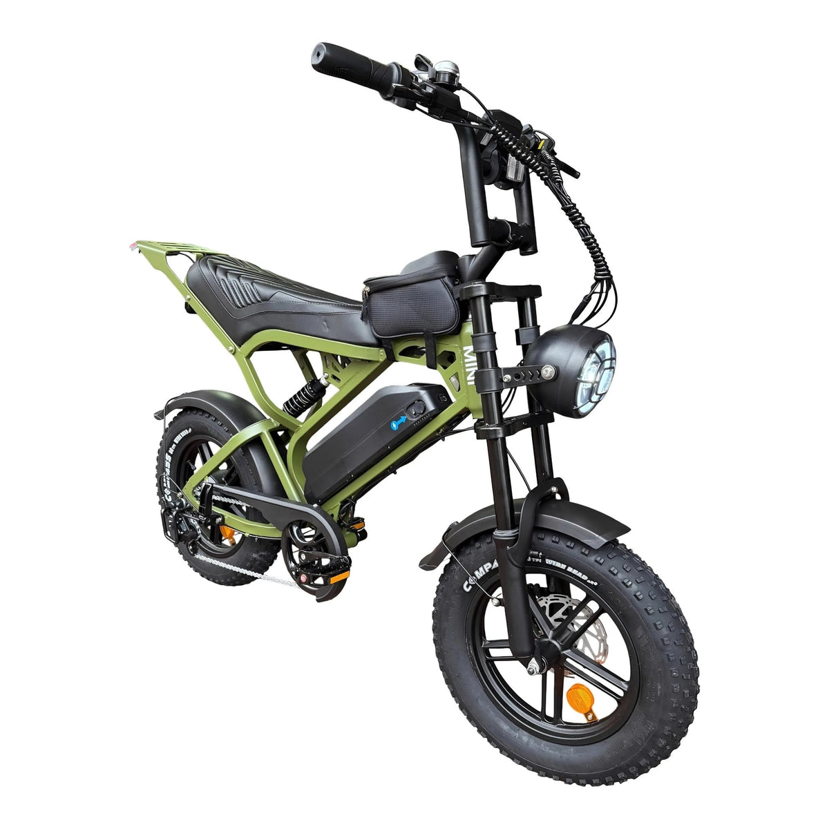 QmWheel V20 Mini Elektrische Fatbike Groen Compact Krachtig