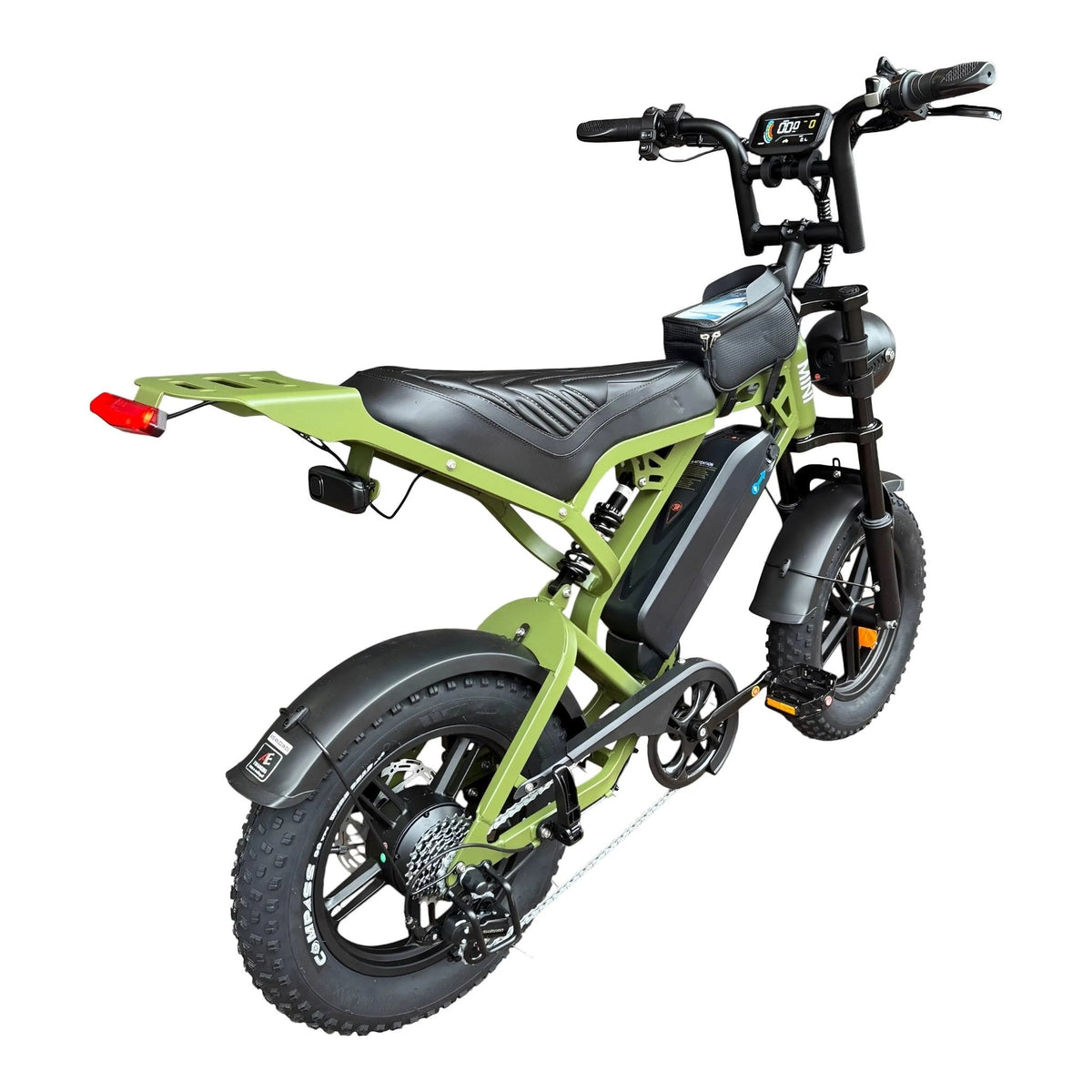 QmWheel V20 Mini Elektrische Fatbike Groen Compact Krachtig