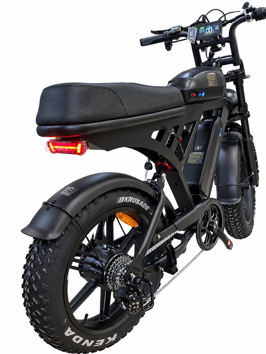 QMWHEEL V30 - Fatbike Dubbele Accu - Zwart
