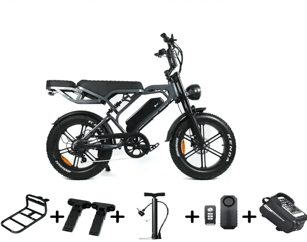 QMWHEEL V20 PRO 10.0 2026 Fatbike Dark Grey SUPER DEAL + ACCESSOIRES